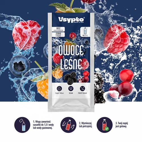 Vsypto cu aromă de fructe de pădure, 9 g - 6