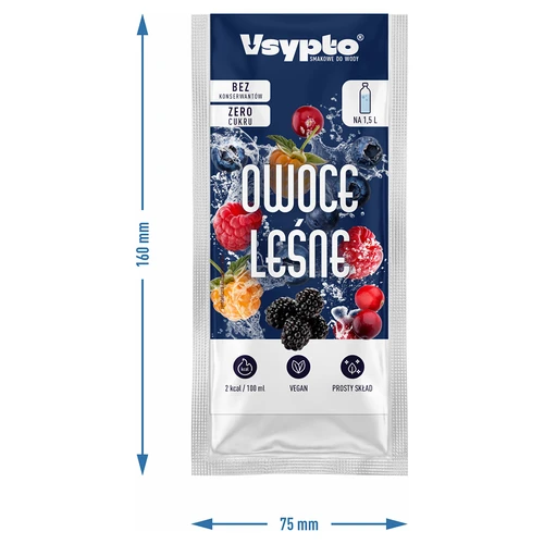 Vsypto cu aromă de fructe de pădure, 9 g - 4