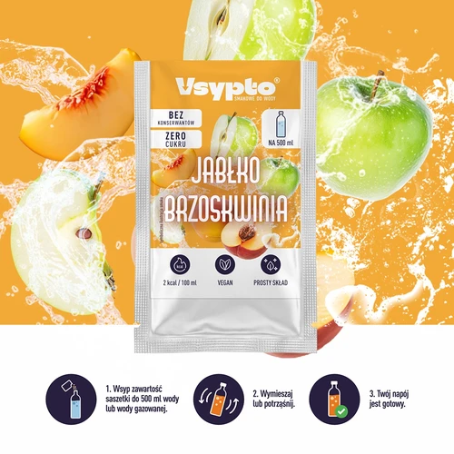 VSYPTO cu aromă de măr și piersică, 3 g - 6