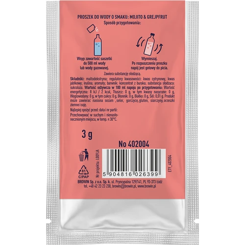VSYPTO cu aromă de Mojito Grapefruit, 3 g - 3