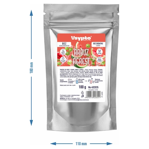 VSYPTO cu aromă de pepene roșu și agrișe, 100 g - 5