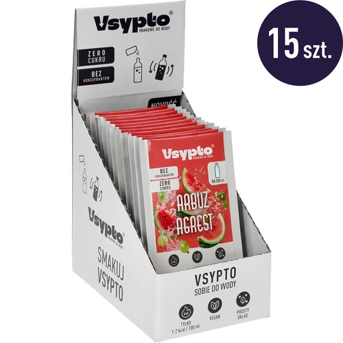 VSYPTO cu aromă de pepene roșu și agrișe, 3 g - 10