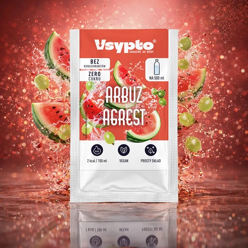 VSYPTO cu aromă de pepene roșu și agrișe, 3 g - 5