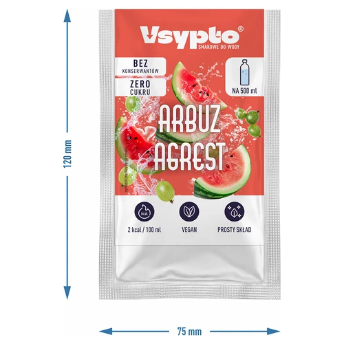 VSYPTO cu aromă de pepene roșu și agrișe, 3 g - 4