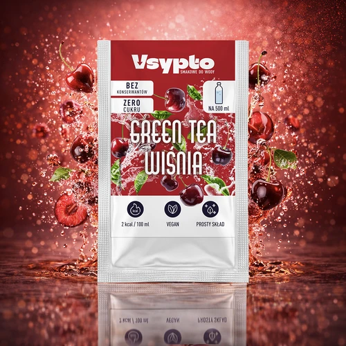 VSYPTO cu aromă Green Tea Vișină, 3 g - 5