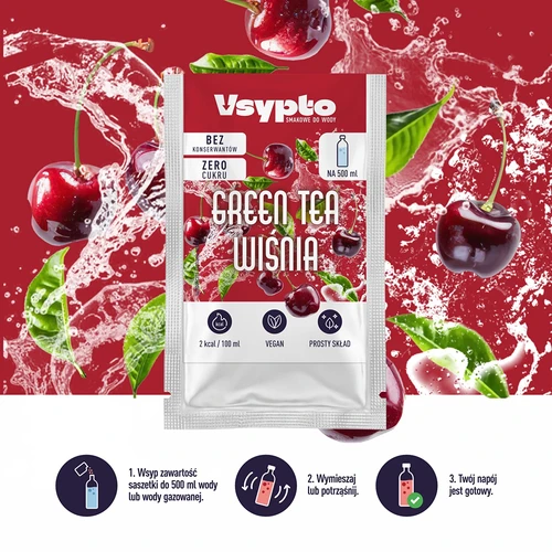 VSYPTO cu aromă Green Tea Vișină, 3 g - 6