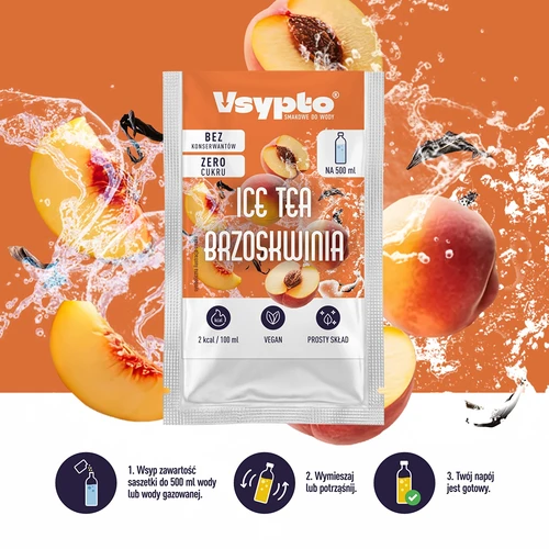 VSYPTO cu gust de Ice Tea Piersică, 3 g - 6