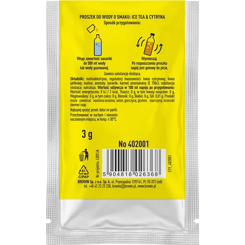 Vsypto Ice Tea Lămâie - set 15x3g - 6