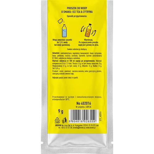 Vsypto Ice Tea Lămâie - set 15x9g - 6