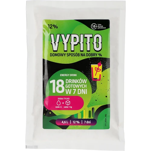 VYPITO 12%, plic pentru 18 băuturi - Energy drink, 126 g
