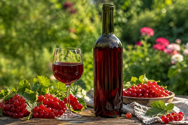 Vin de casă din coacăze roșii