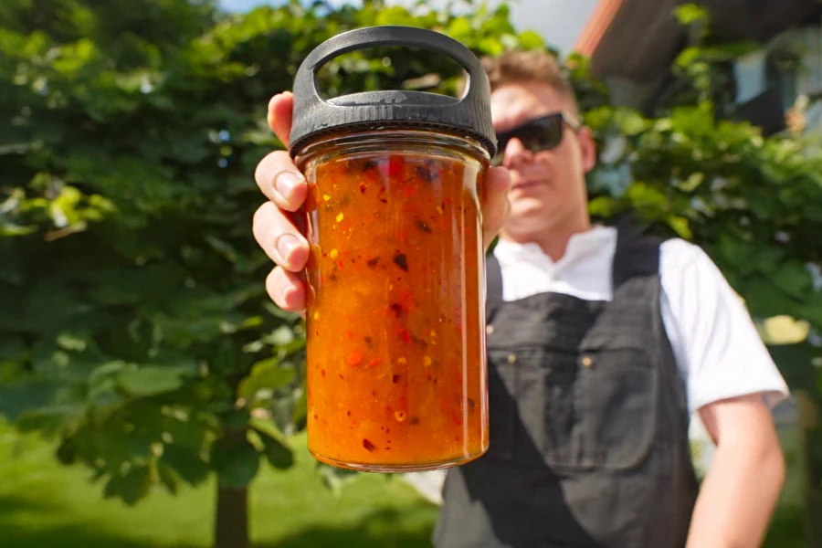 Browin Przepiśnik - Gem de piersici picant cu chili și o notă de rom